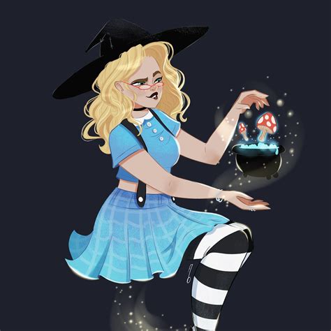 Ashen witch Alice in Wonderland